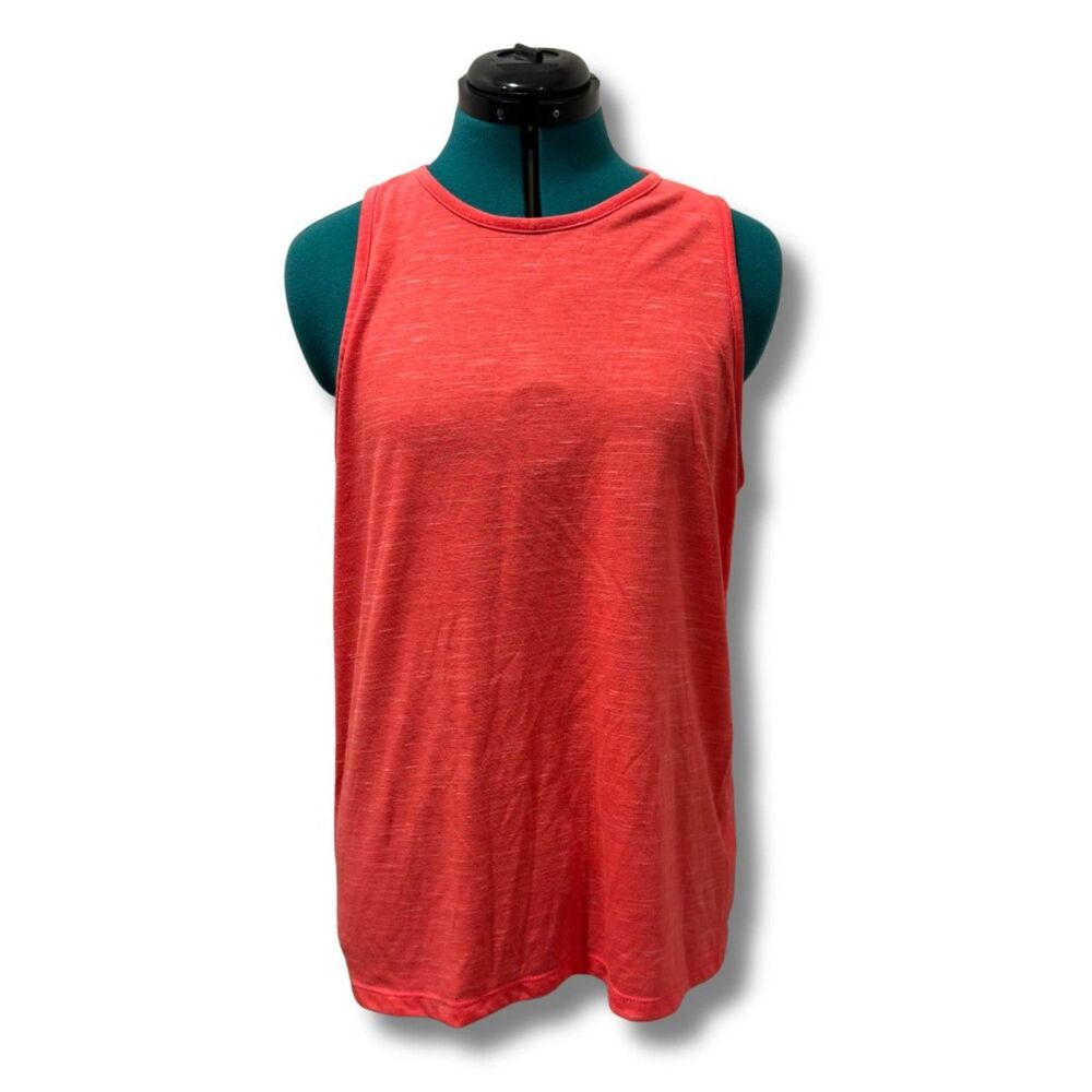 Nike Dri FIT Sleeveless Crewneck Tank Top Womens Large Coral Athletic